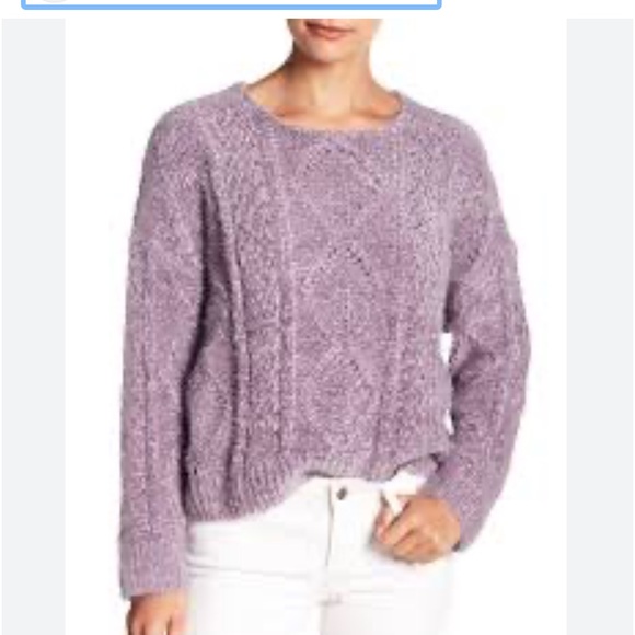 FATE mauve purple cropped sweater. - Picture 7 of 7